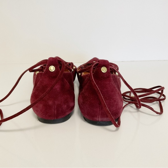 Halogen Lace Up Pointed Studded Ballet Flats - Picture 4 of 8